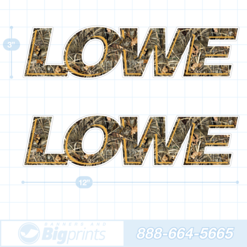 Lowe boat decals camouflage sticker package